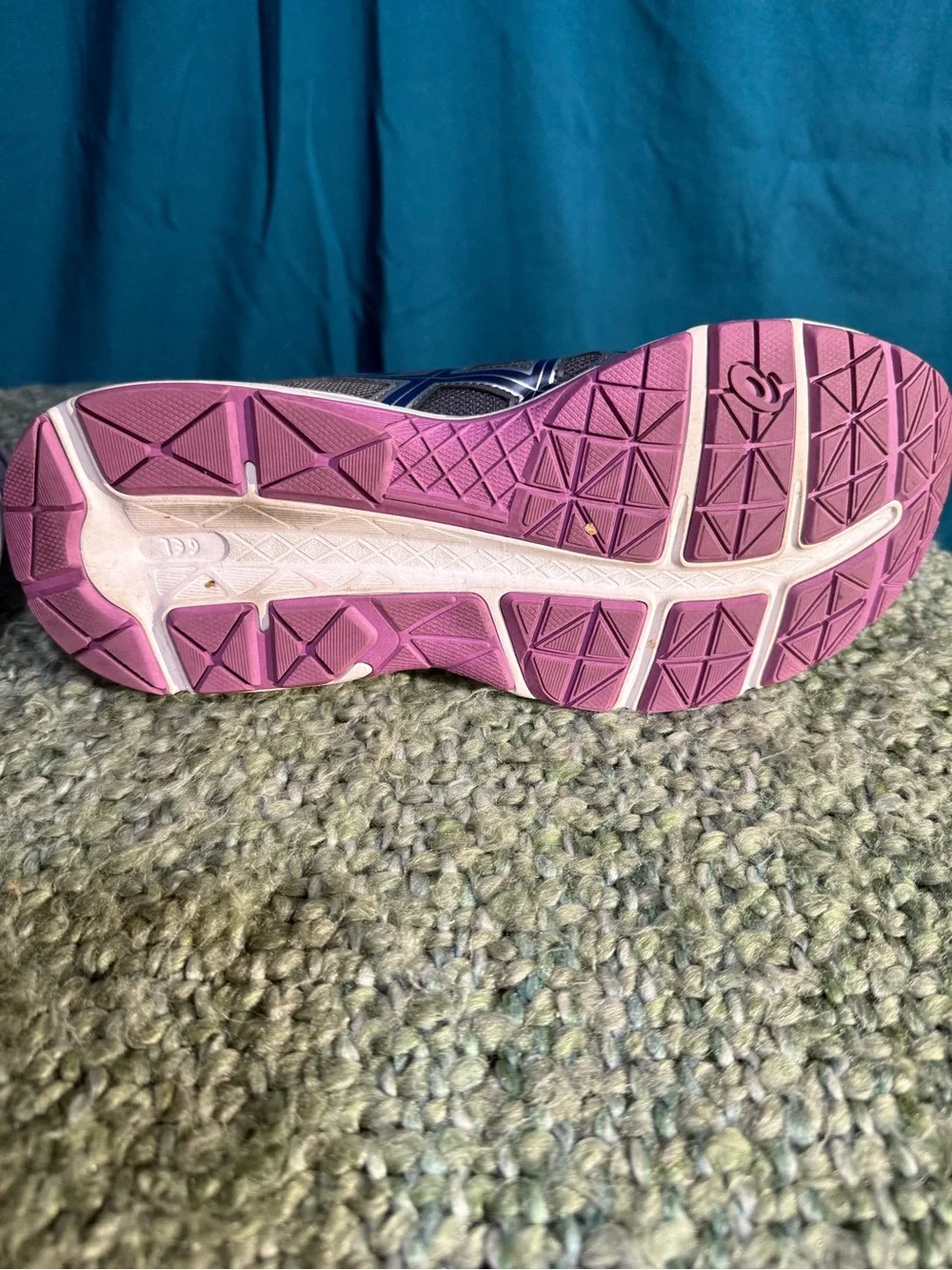 ASICS Women's Gray and Pink Athletic Running Shoes